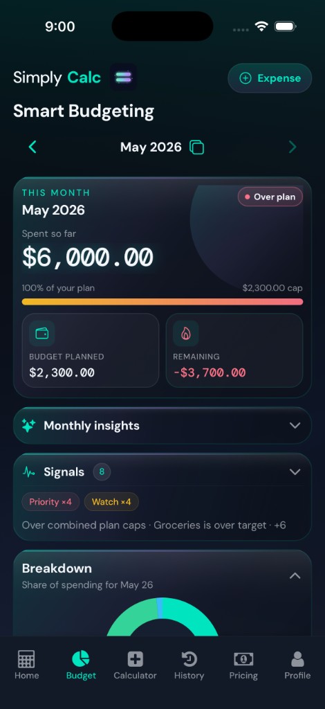 Simply Calc — Smart Calculator App for iOS & Android | Tips, Loans ...